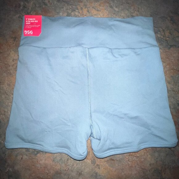 DSG Womens Seamless Ultra High-Rise‎ Shorts, XL, Blue - Picture 2 of 8